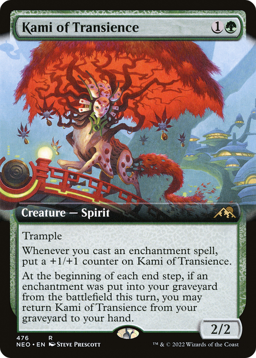 Kami of Transience (NEO-476) - rare: (Extended Art) - Foil