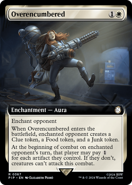 Overencumbered (PIP-367) - rare: (Extended Art)