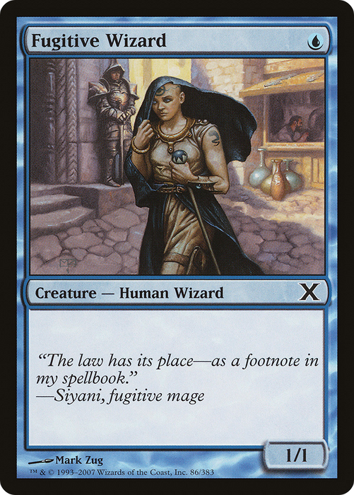 Fugitive Wizard (10E-086) - common - Foil