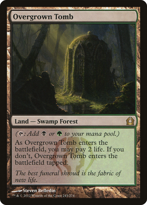 Overgrown Tomb (RTR-243) - rare - Foil