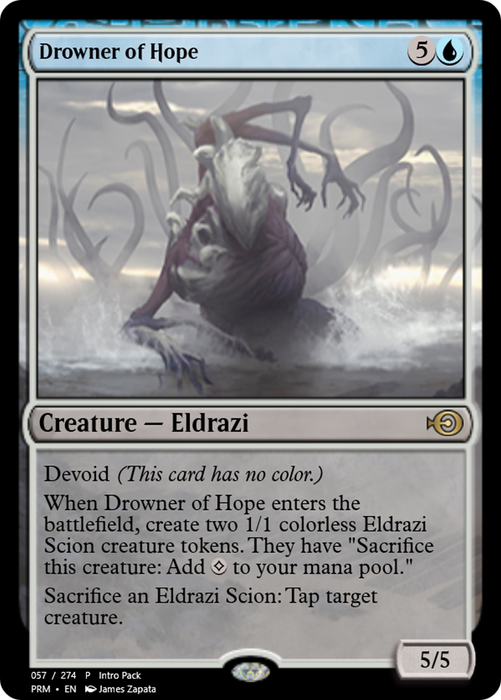 Drowner of Hope (PRM-58245) - rare: (devoid) - Foil