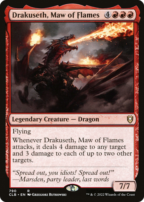 Drakuseth, Maw of Flames (CLB-790) - rare