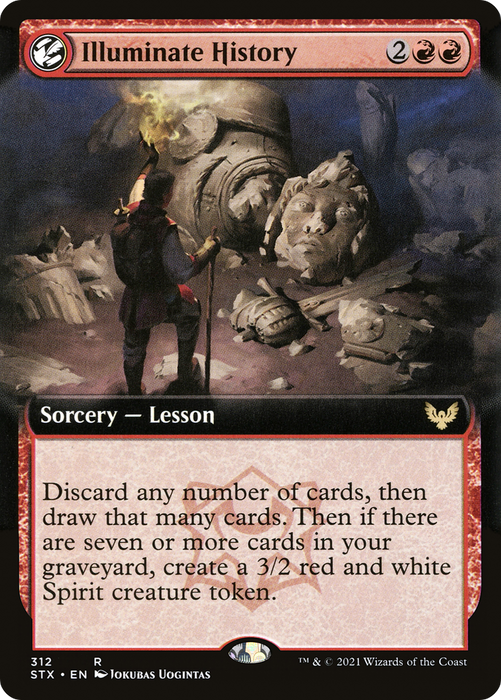 Illuminate History (STX-312) - rare: (Extended Art, lesson) - Foil