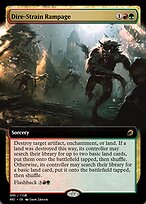 Dire-Strain Rampage (PRM-94070) - rare - Foil