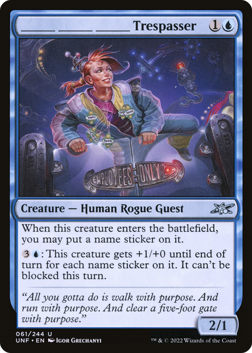 _____ _____ _____ Trespasser (UNF-061) - uncommon - Foil