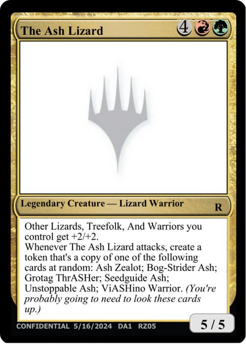 The Ash Lizard (UNK-RZ05C) - rare