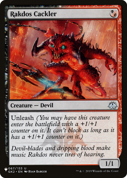 Rakdos Cackler (LIST-GK2-67) - uncommon