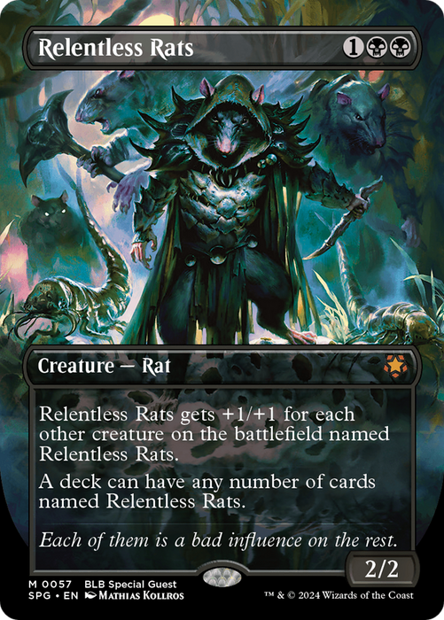 Relentless Rats (SPG-057) - mythic (Borderless) - Foil