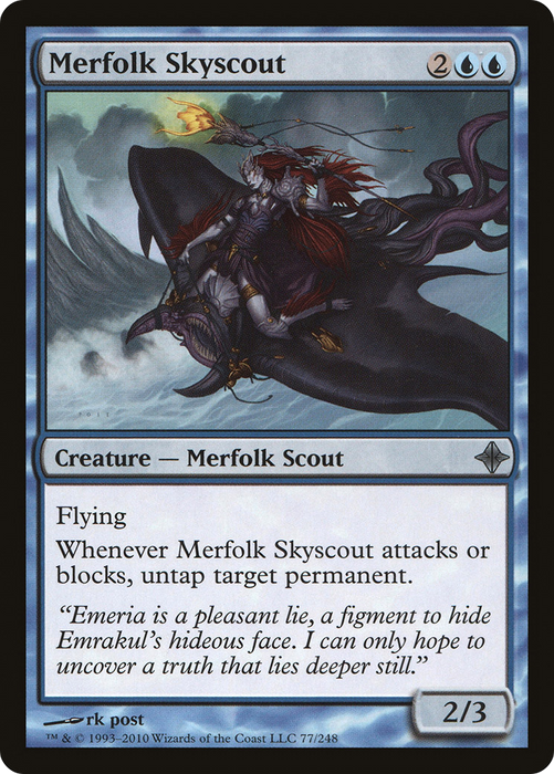 Merfolk Skyscout (ROE-077) - uncommon - Foil
