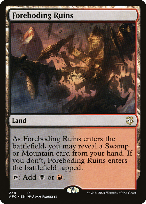 Foreboding Ruins (AFC-238) - rare