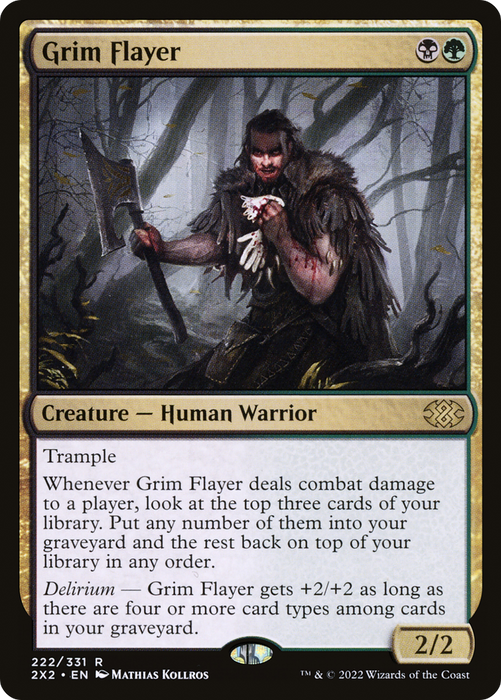 Grim Flayer (2X2-222) - rare - Foil