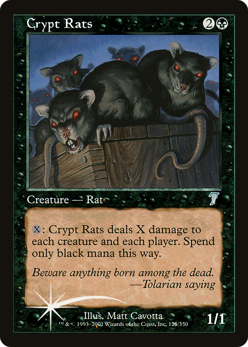Crypt Rats (7ED-125★) - uncommon - Foil