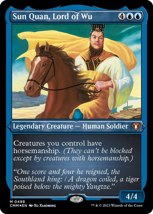 Sun Quan, Lord of Wu (CMM-498) - mythic - Etched Foil