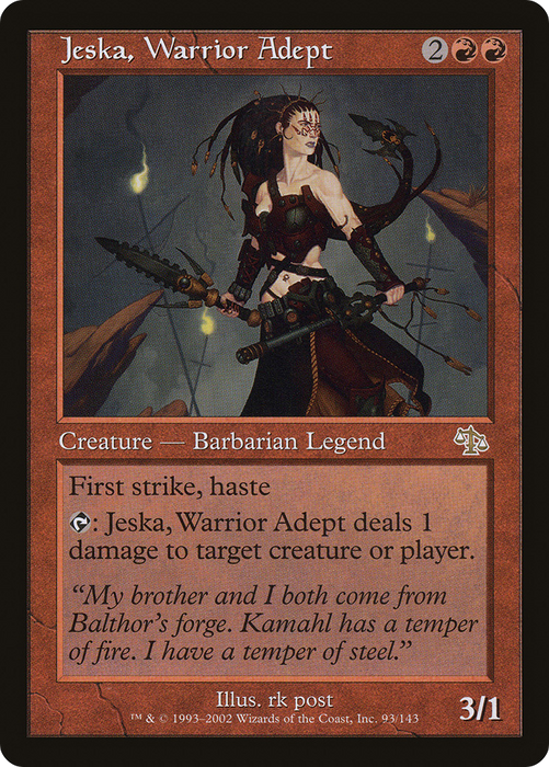 Jeska, Warrior Adept (JUD-093) - rare - Foil