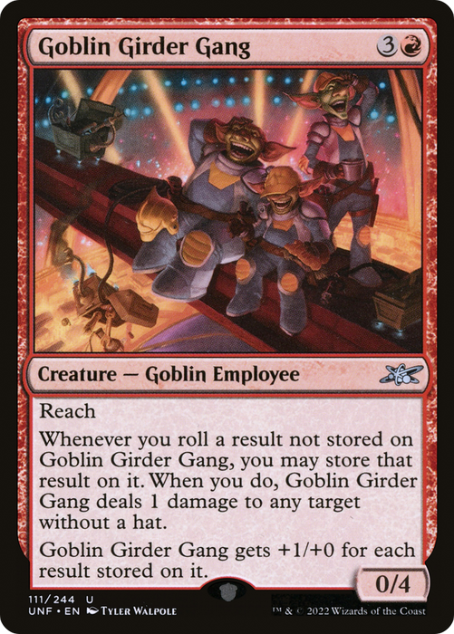Goblin Girder Gang (UNF-111) - uncommon - Foil