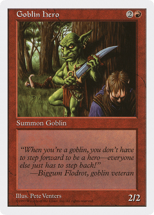 Goblin Hero (5ED-235) - common