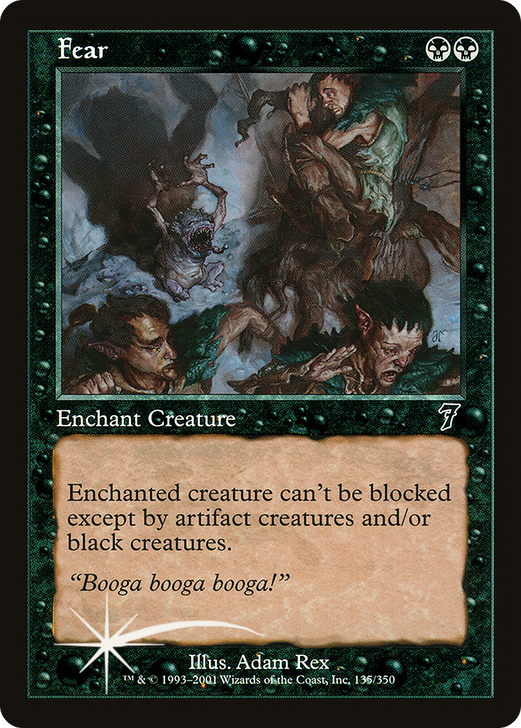 Fear (7ED-135★) - common - Foil