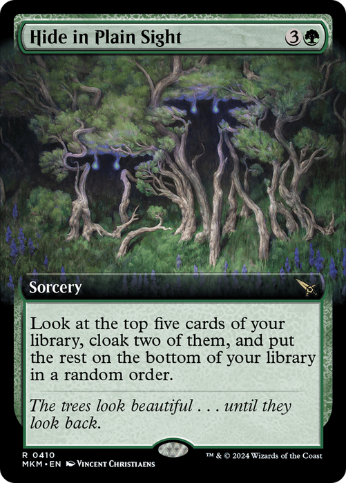 Hide in Plain Sight (MKM-410) - rare: (Extended Art) - Foil