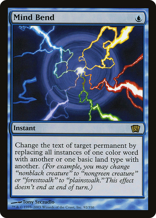 Mind Bend (8ED-92★) - rare - Foil