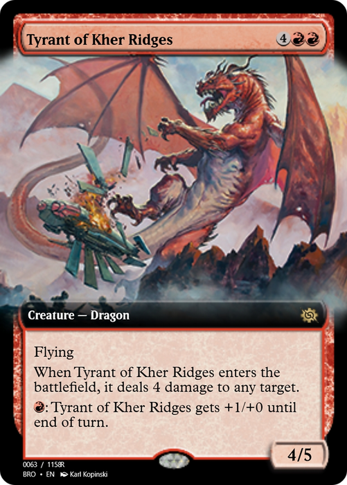 Tyrant of Kher Ridges (PRM-105734) - rare - Foil