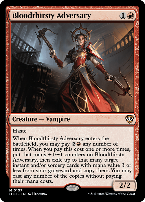Bloodthirsty Adversary (OTC-157) - mythic
