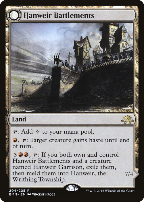 Hanweir Battlements (EMN-204) - rare: (mooneldrazidfc)