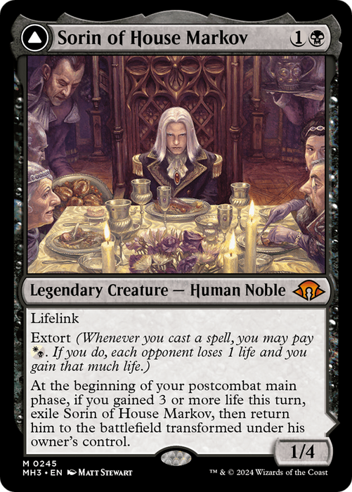 Sorin of House Markov // Sorin, Ravenous Neonate (MH3-245) - mythic