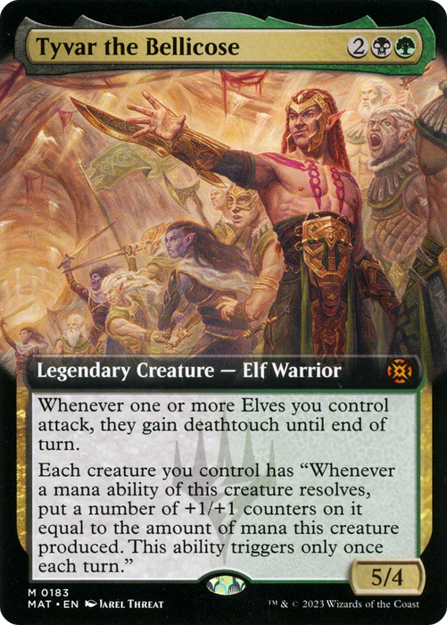 Tyvar the Bellicose (MAT-183) - mythic: (Extended Art) - Foil