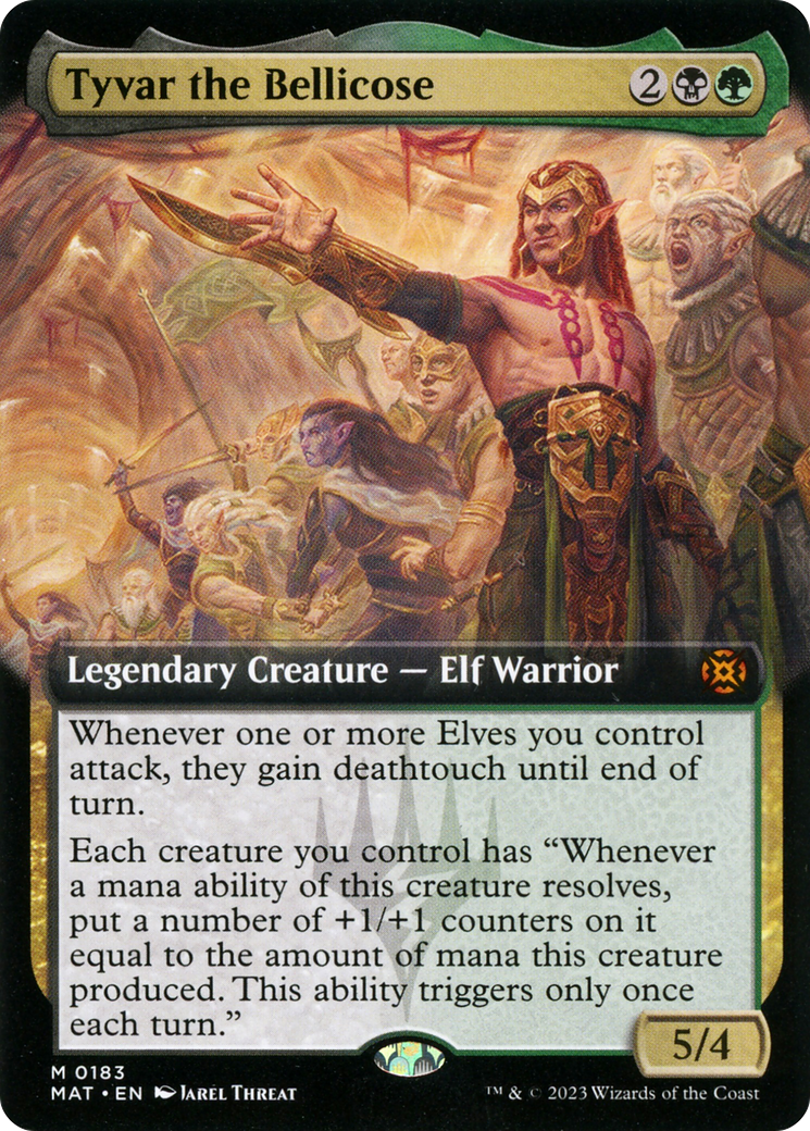Tyvar the Bellicose (MAT-183) - mythic: (Extended Art) - Foil