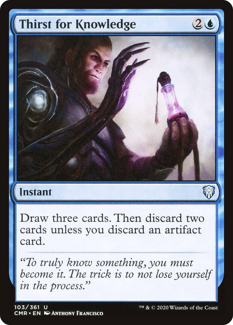 Thirst for Knowledge (CMR-103) - uncommon - Foil
