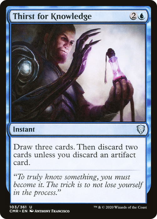 Thirst for Knowledge (CMR-103) - uncommon - Foil