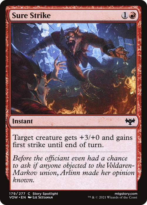 Sure Strike (VOW-179) - common - Foil