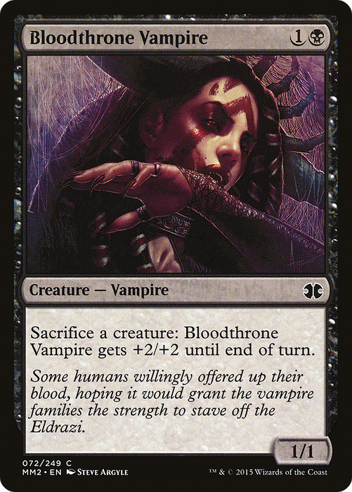 Bloodthrone Vampire (MM2-072) - common - Foil