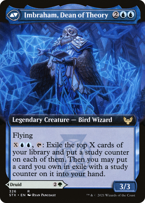 Kianne, Dean of Substance // Imbraham, Dean of Theory (STX-326) - rare: (Extended Art) - Foil