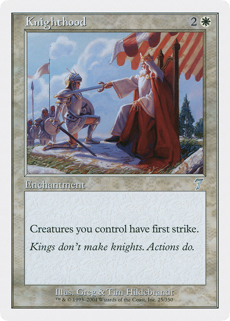 Knighthood (7ED-025) - uncommon