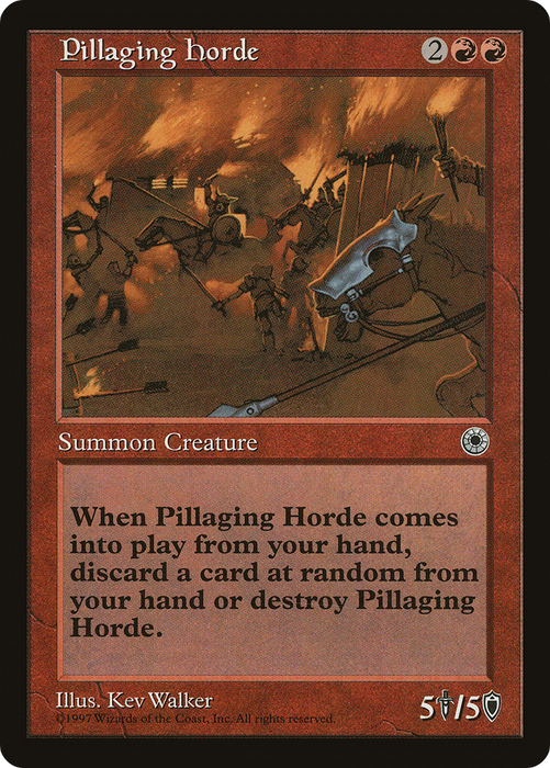 Pillaging Horde (POR-142) - rare