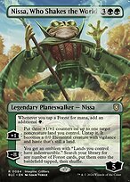 Nissa, Who Shakes the World (BLC-084) - rare (Borderless)