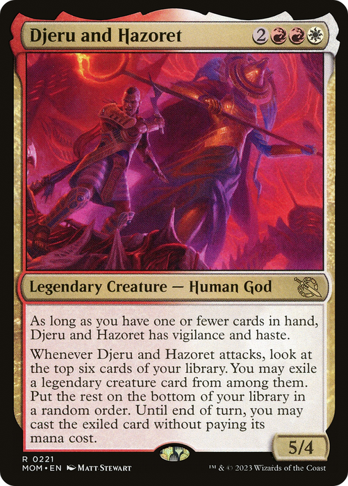 Djeru and Hazoret (MOM-221) - rare - Foil