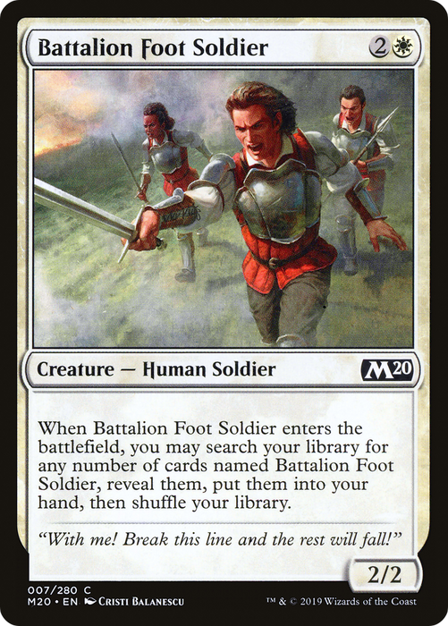 Battalion Foot Soldier (M20-007) - common