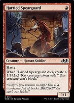 Harried Spearguard (WOE-135) - common - Foil