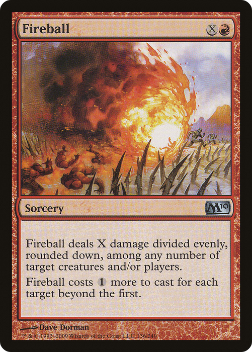 Fireball (M10-136) - uncommon - Foil