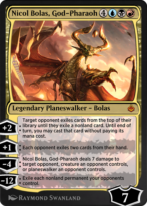 Nicol Bolas, God-Pharaoh (AKR-247) - mythic