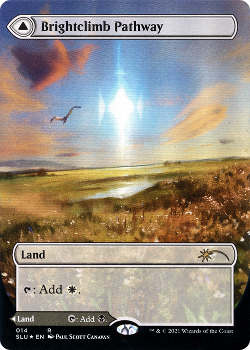 Brightclimb Pathway // Grimclimb Pathway (SLU-014) - rare: (Showcase) (Borderless) - Foil