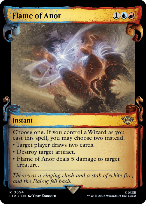 Flame of Anor (LTR-654) - rare: (Showcase) - Foil