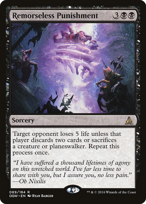 Remorseless Punishment (OGW-089) - rare - Foil