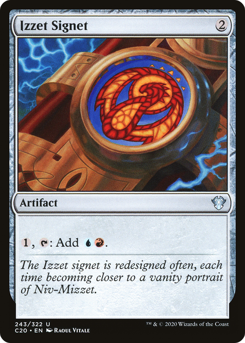Izzet Signet (C20-243) - uncommon