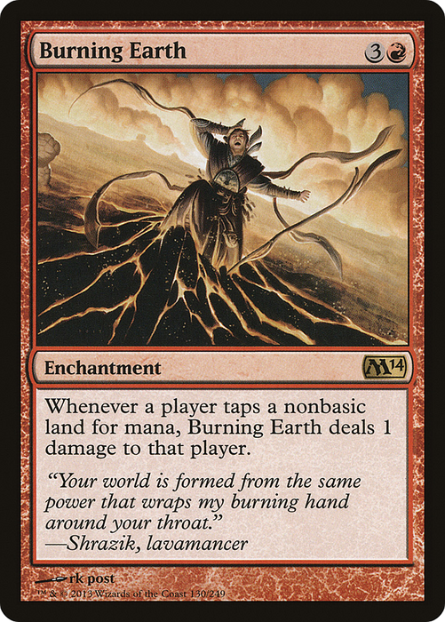 Burning Earth (M14-130) - rare - Foil