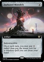 Darksteel Monolith (CMM-778) - rare: (Extended Art) - Foil