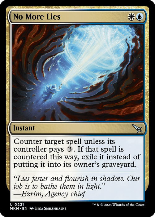 No More Lies (MKM-221) - uncommon - Foil