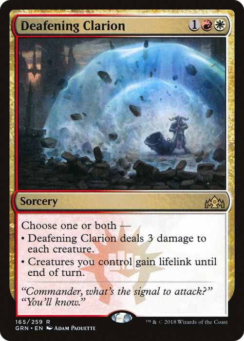 Deafening Clarion (GRN-165) - rare - Foil